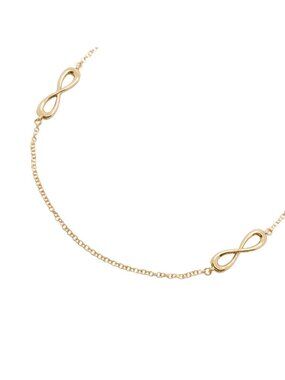 Tiffany & Co Necklace Infinity 6 Motif 18 Yellow Gold